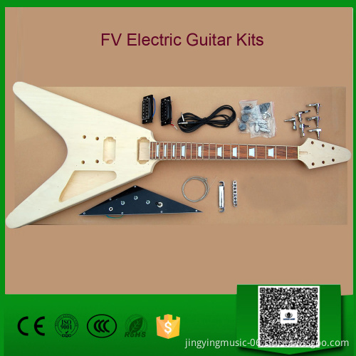 FV Body Style - DIY Unfinished Project Luthier Electric Guitar Kit